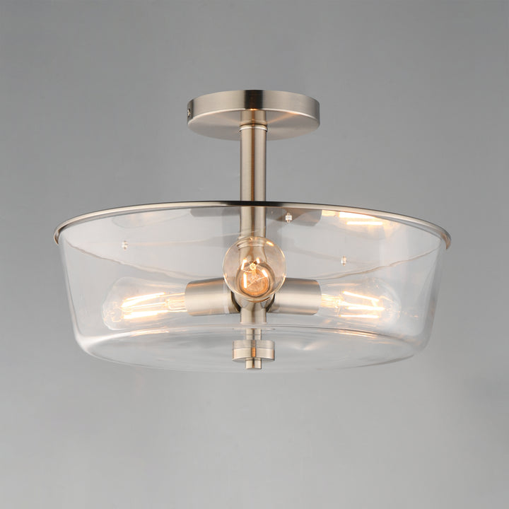 Fuller Semi Flush/Pendant Convertible Satin Nickel alternate view