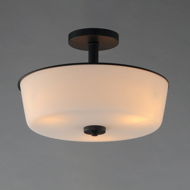 Fuller Semi Flush/Pendant Convertible White / Black alternate view