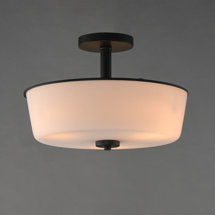 Fuller Semi Flush/Pendant Convertible White / Black alternate view