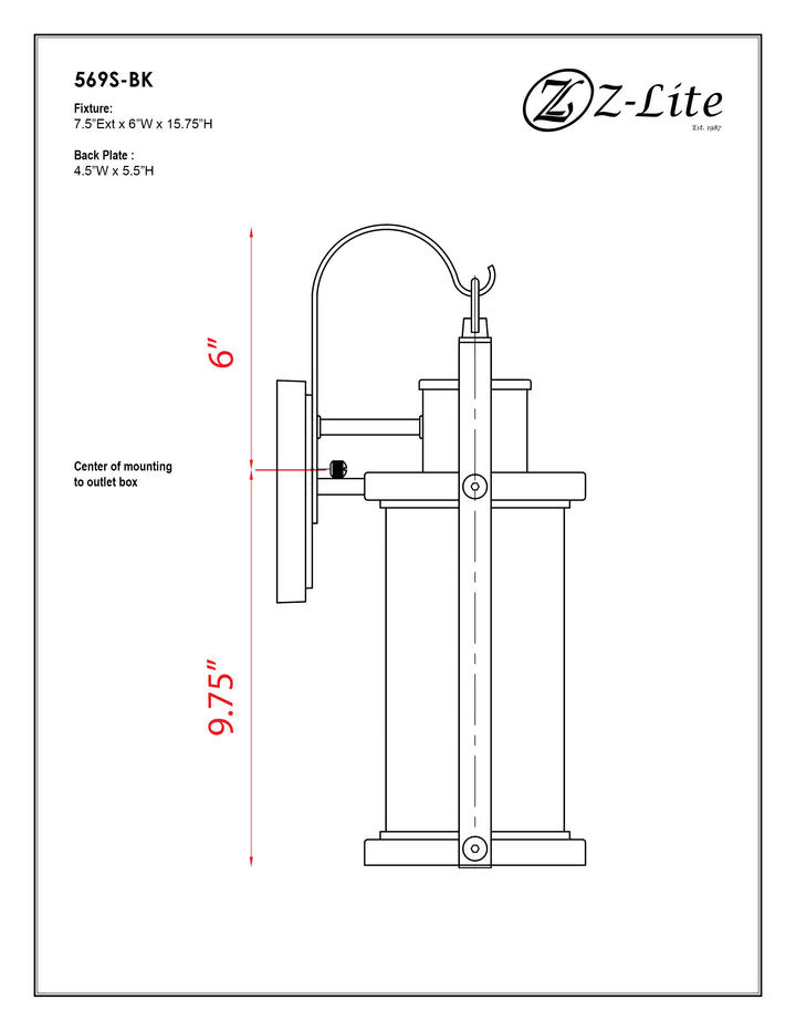 Roundhouse - 1 Light Outdoor Wall Light