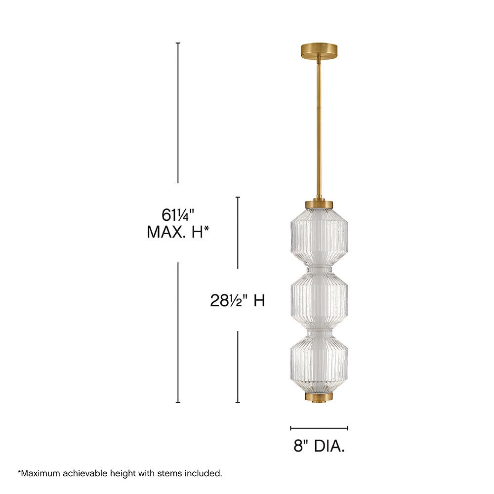 Reign Small LED Convertible Pendant