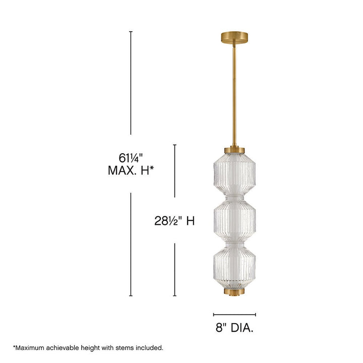 Reign Small LED Convertible Pendant