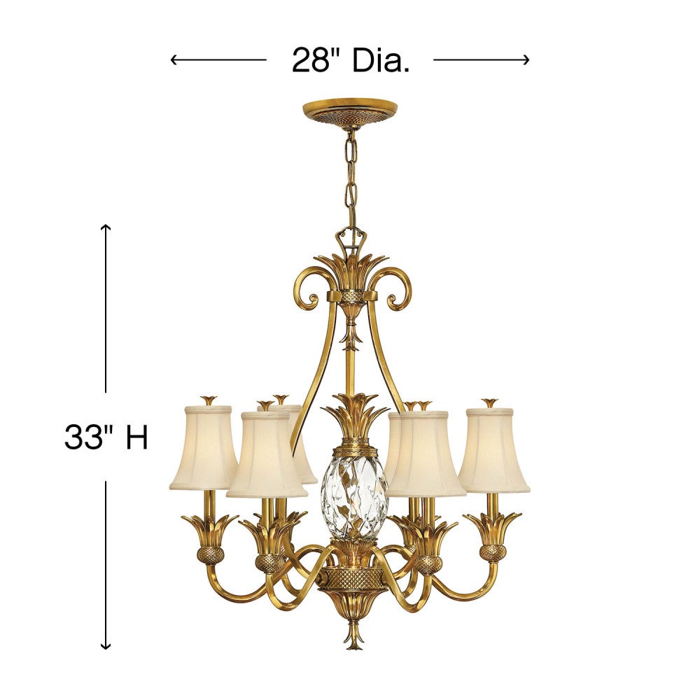 Plantation Single Tier Chandelier by Hinkley - view 19