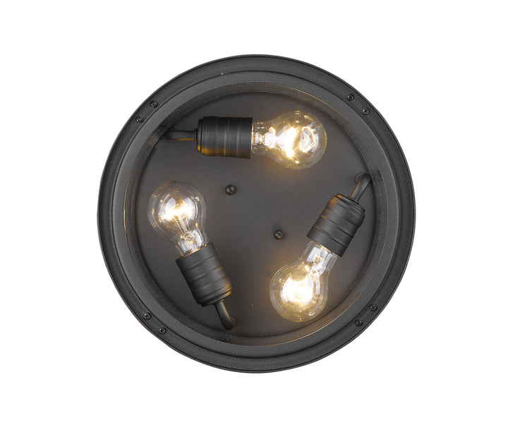 Jordan - 3 Light Outdoor Flush Mount