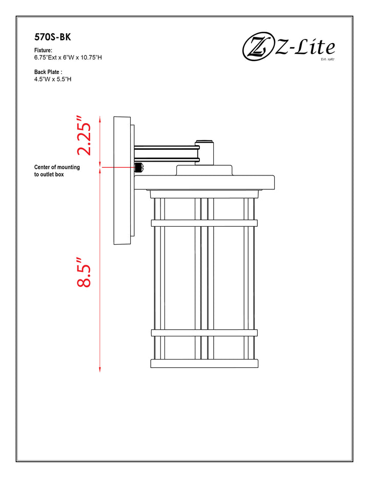 Jordan - 1 Light Outdoor Wall Light