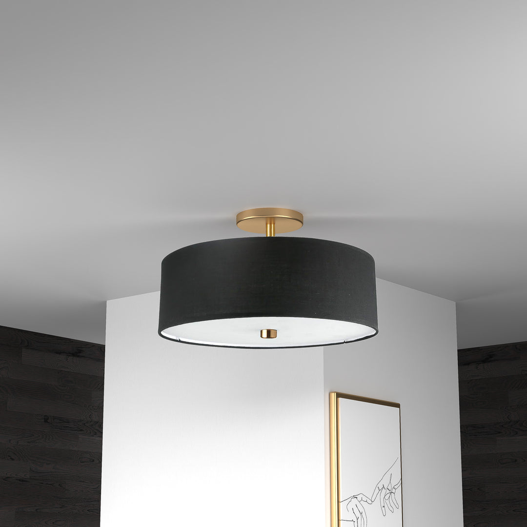 Everly 3 Light Semi-Flush Mount by Dainolite - view 7