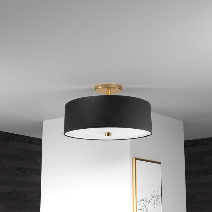 Everly 3 Light Semi-Flush Mount by Dainolite - view 7