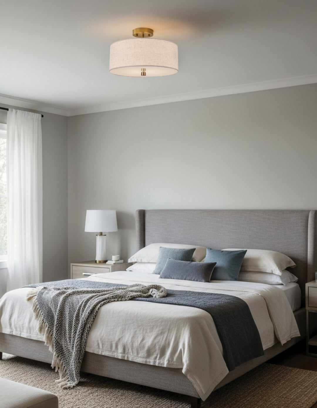 Everly 3 Light Semi-Flush Mount by Dainolite - view 9