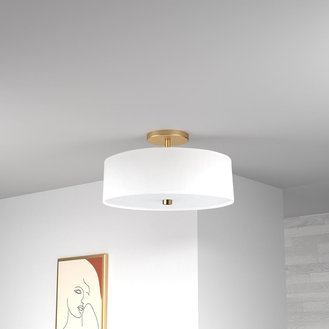 Everly 3 Light Semi-Flush Mount by Dainolite - view 12