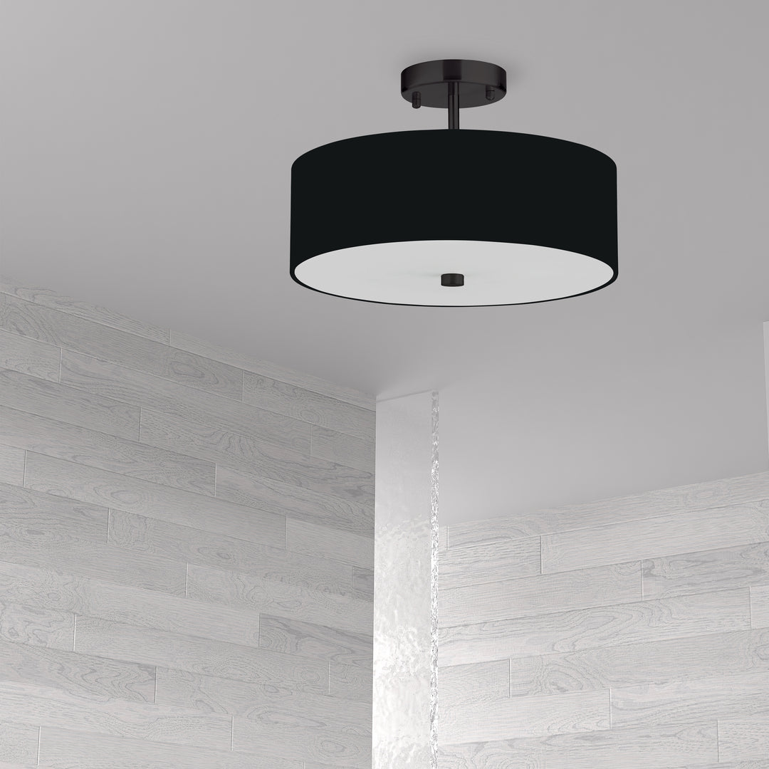 Everly 3 Light Semi-Flush Mount by Dainolite - view 17