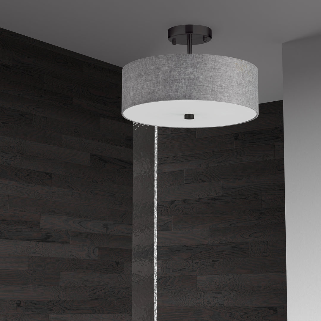 Everly 3 Light Semi-Flush Mount by Dainolite - view 21