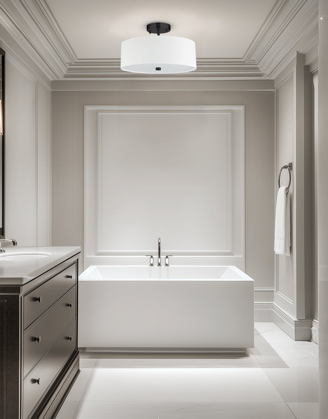 Everly 3 Light Semi-Flush Mount by Dainolite - view 24