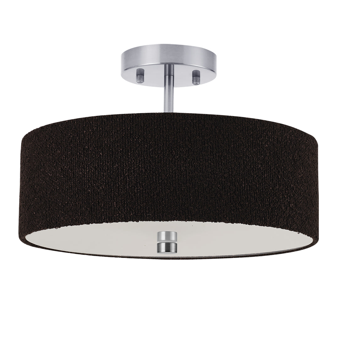 Everly 3 Light Semi-Flush Mount in Polished Chrome by Dainolite