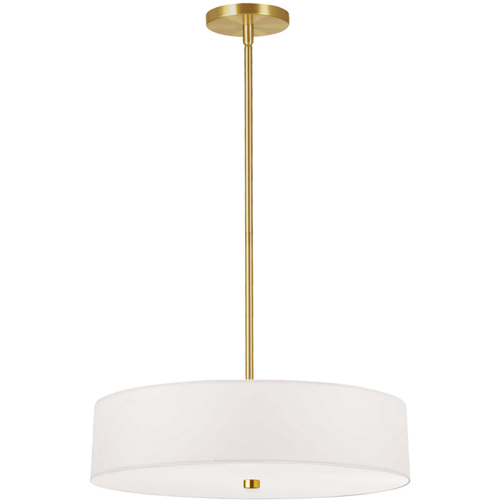 Everly 4 Light Incandescent Pendant in Aged Brass by Dainolite