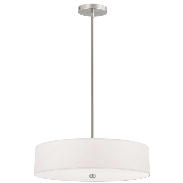 Everly 4 Light Incandescent Pendant in Satin Chrome by Dainolite