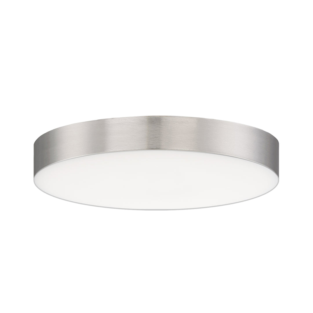 Trim Eco RD LED Flush Mount White / Satin Nickel