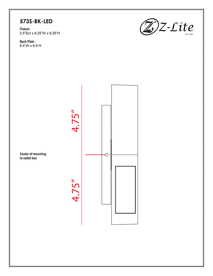 Quadrate - LED Outdoor Wall Light