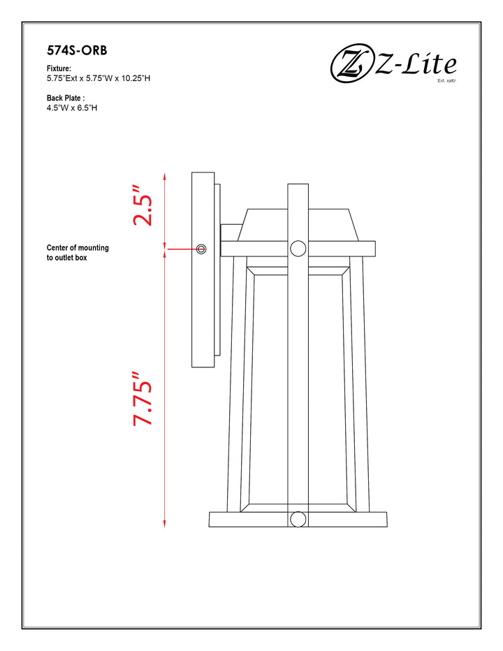 Millworks - 1 Light Outdoor Wall Light