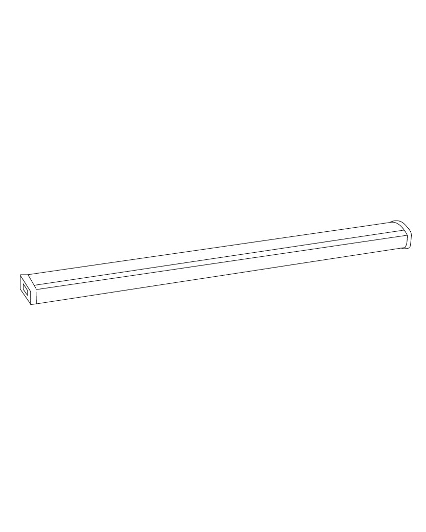 LED Wrap Flush Mount 4000K dimensions diagram