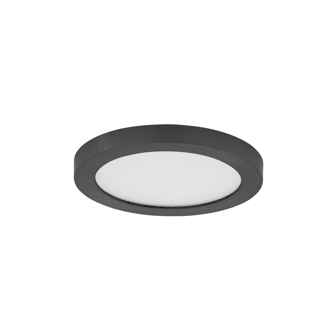Chip 5" 12W RD LED Flush Mount - 5CCT White / Black
