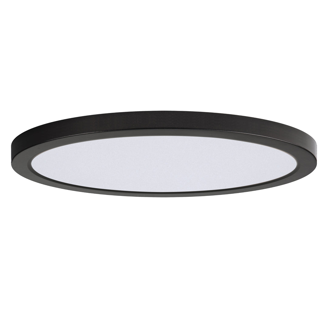 Chip 16" 32W RD LED Flush Mount - 5CCT White / Black