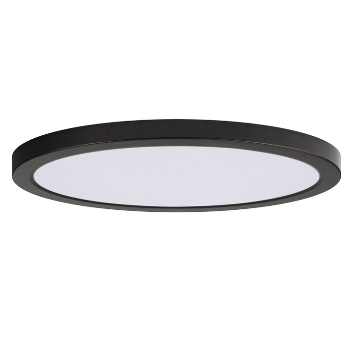 Chip 16" 32W RD LED Flush Mount - 5CCT White / Black