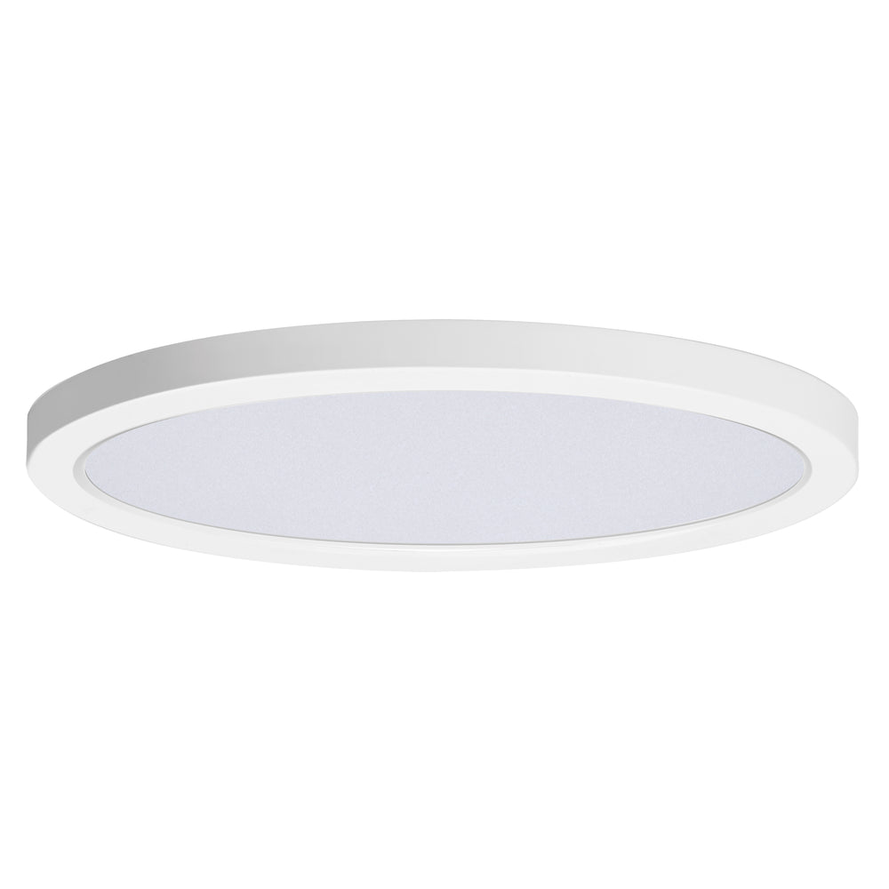 Chip 16" 32W RD LED Flush Mount - 5CCT White / White
