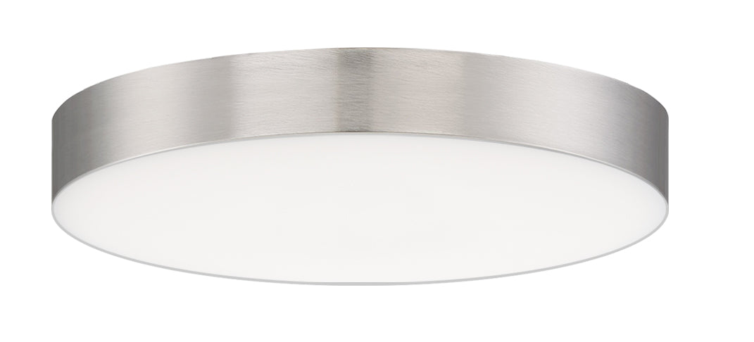Trim Eco RD LED Flush Mount White / Satin Nickel