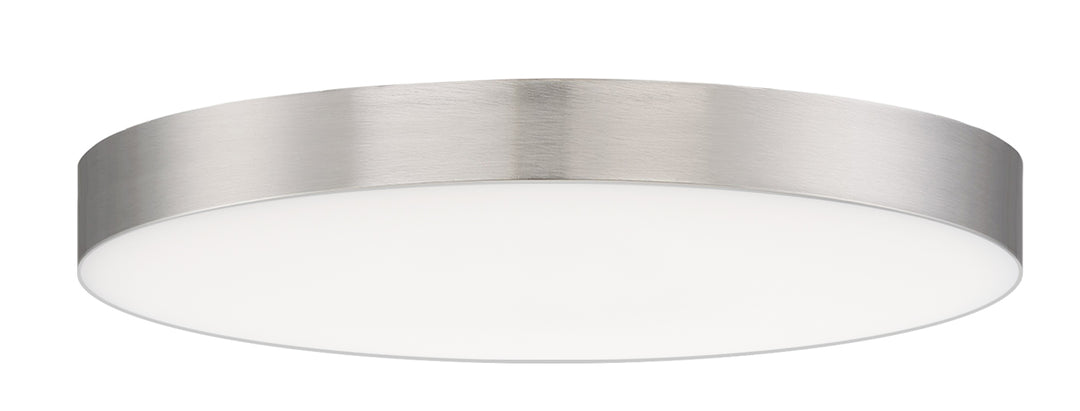 Trim Eco RD LED Flush Mount White / Satin Nickel