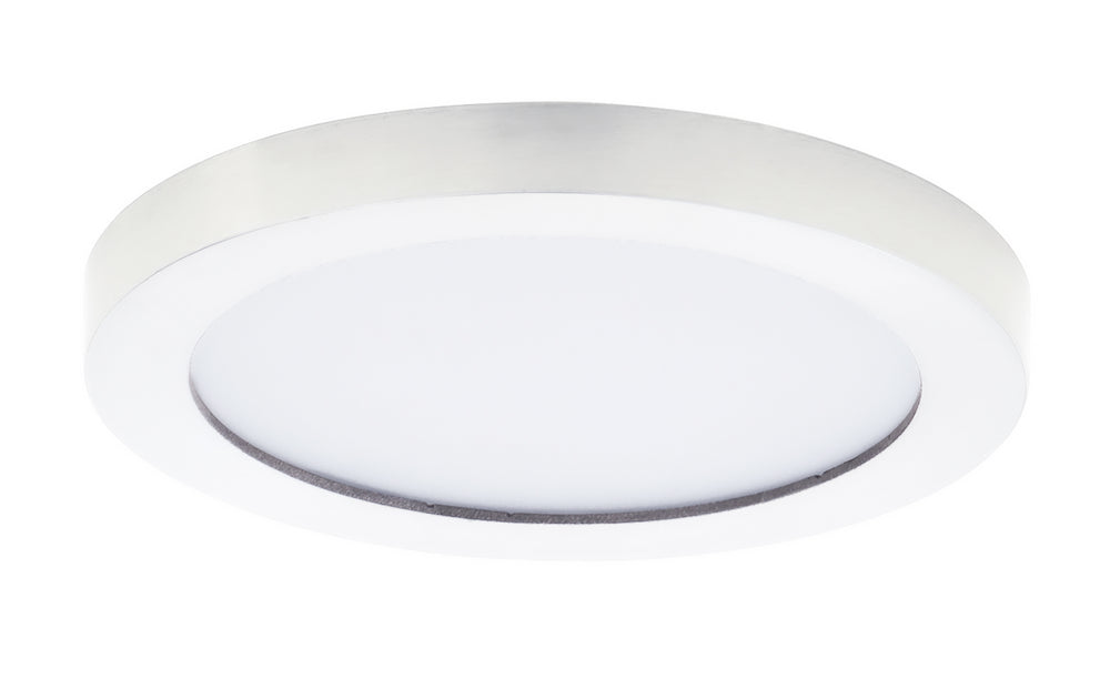 Chip 5" 12W RD LED Flush Mount White / White