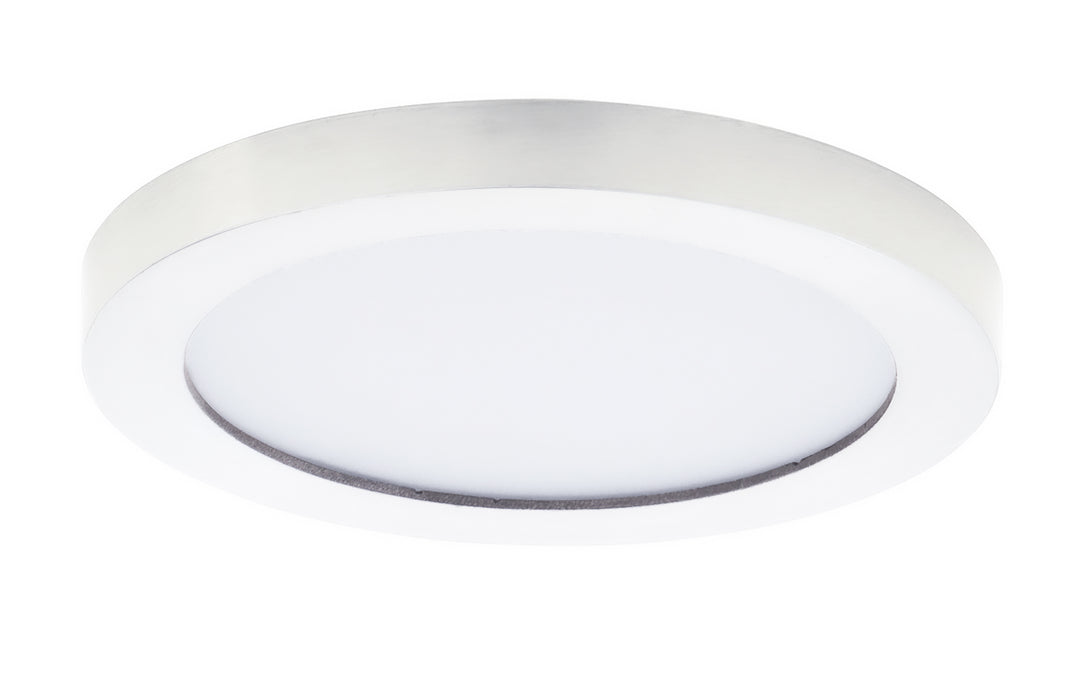 Chip 5" 12W RD LED Flush Mount White / White