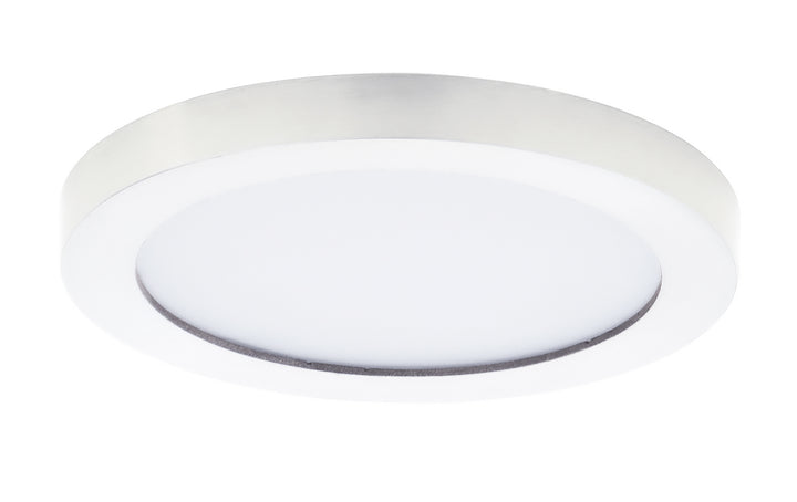 Chip 5" 12W RD LED Flush Mount White / White