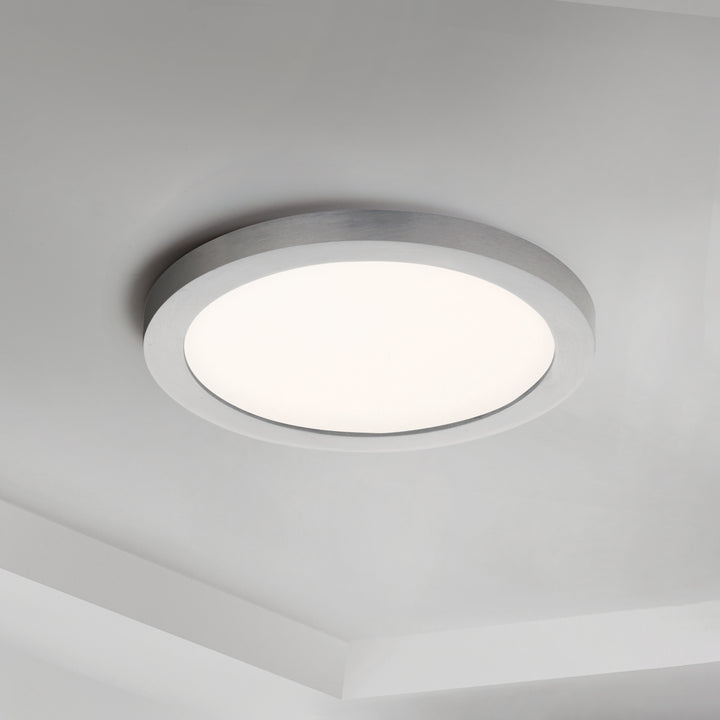 Chip 7" 15W RD LED Flush Mount White / Satin Nickel alternate view