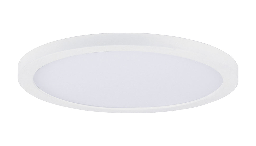 Chip 7" 15W RD LED Flush Mount White / White