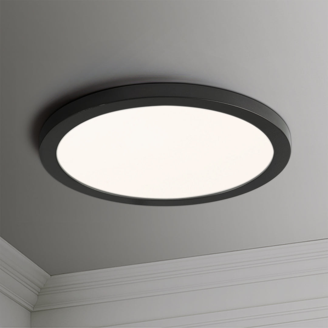Chip 9" 18W RD LED Flush Mount White / Black alternate view