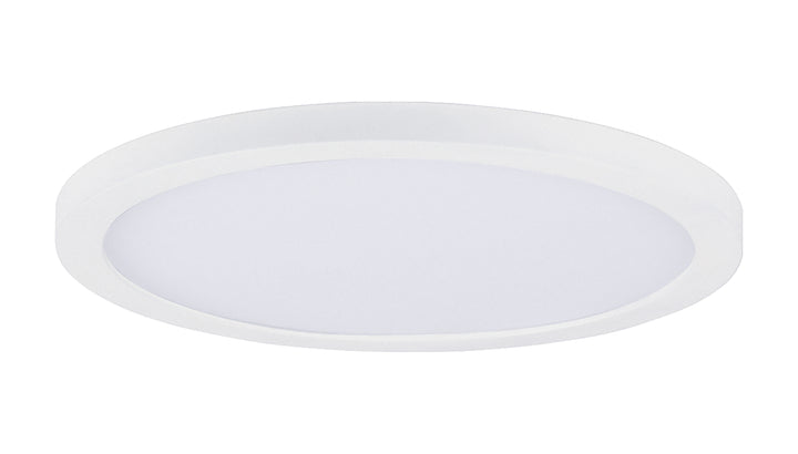 Chip 9" 18W RD LED Flush Mount White / White