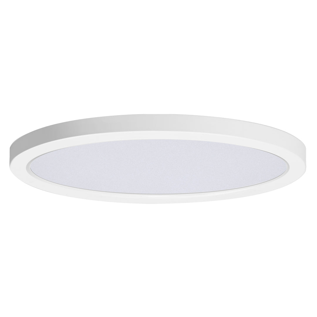Chip 16" 32W RD LED Flush Mount White / White