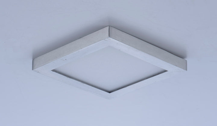 Wafer SQ LED Surface Mount White / Satin Nickel alternate view