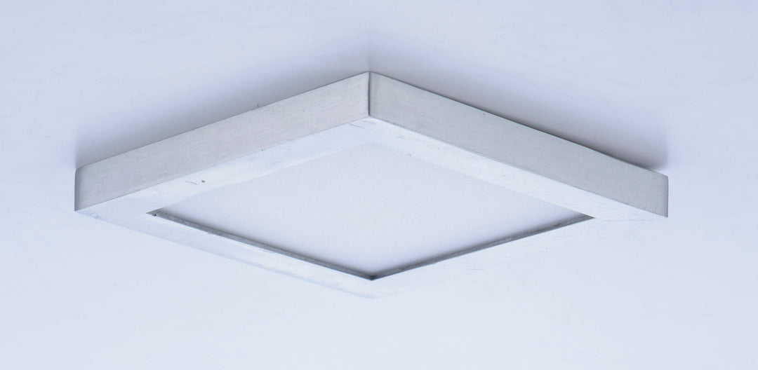Wafer SQ LED Surface Mount White / Satin Nickel alternate view