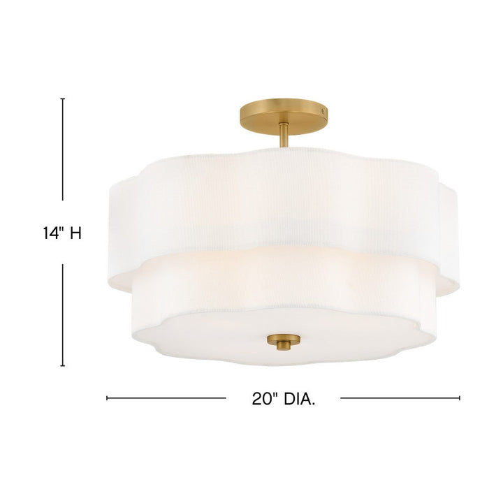 Gwen Medium Semi-Flush Mount