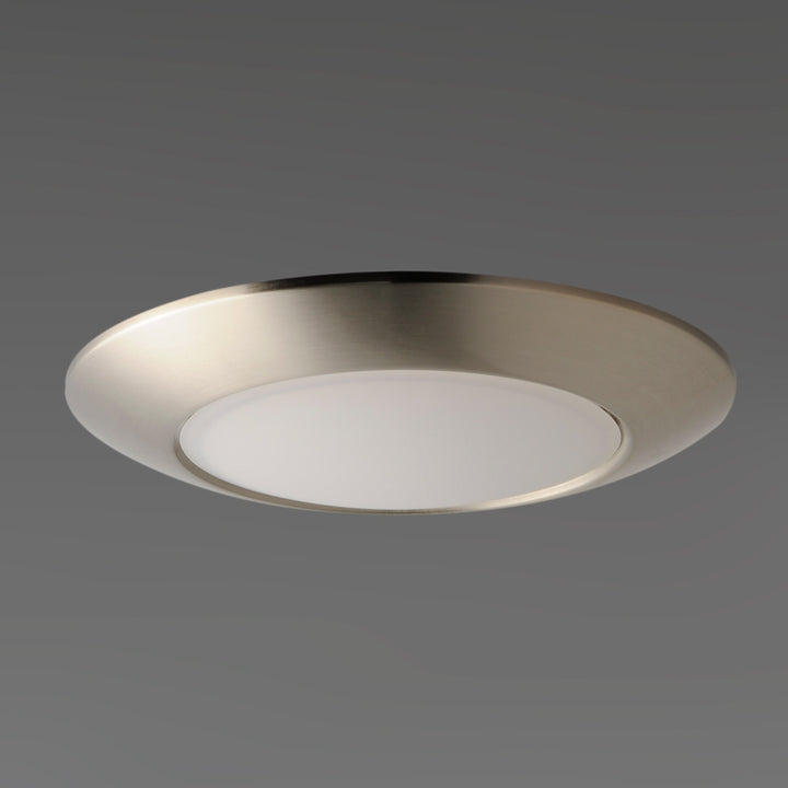 Diverse LED Flush Mount Non-T24 White / Satin Nickel alternate view