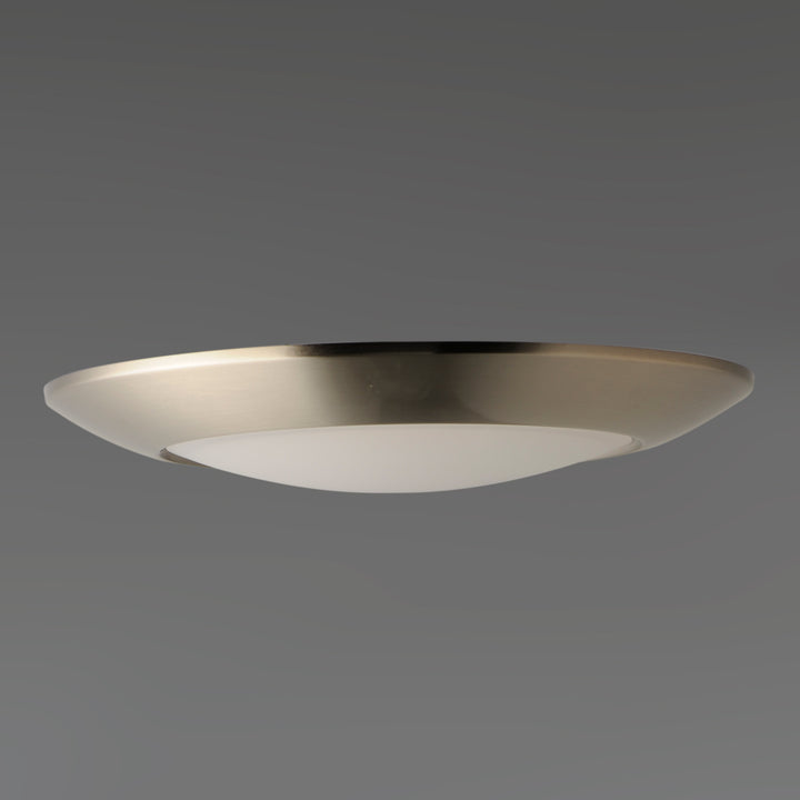 Diverse LED Flush Mount Non-T24 White / Satin Nickel alternate view