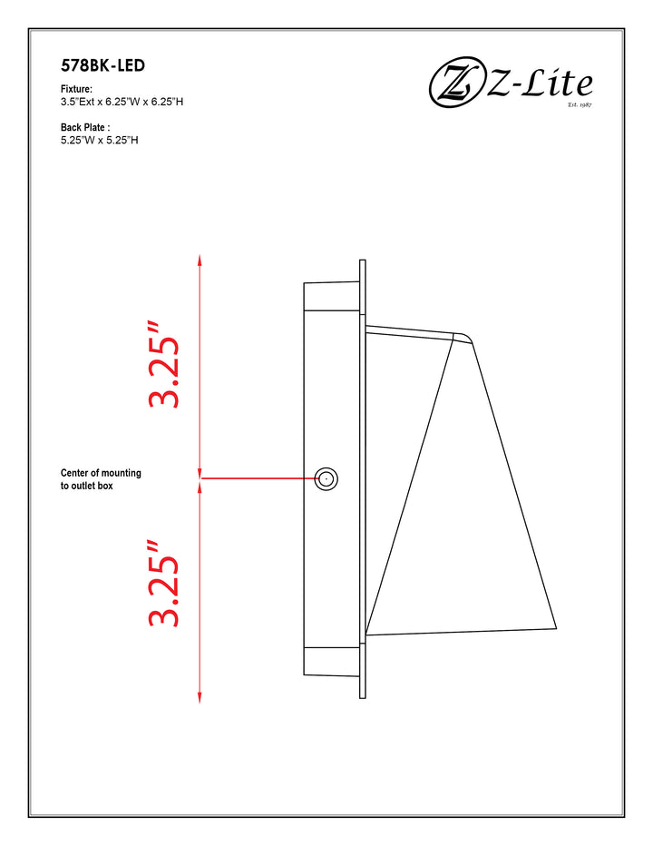 Obelisk - LED 1 Light Outdoor Wall Light