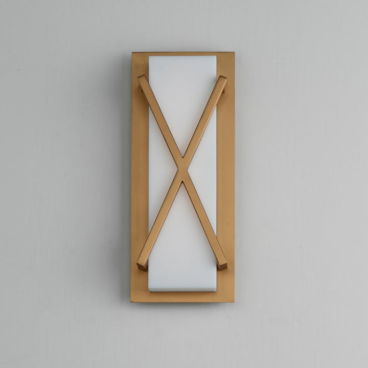 Dexter LED Wall Sconce White / Natural Aged Brass alternate view