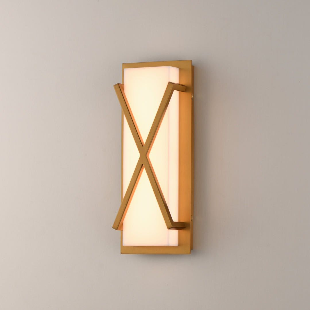 Dexter LED Wall Sconce White / Natural Aged Brass alternate view
