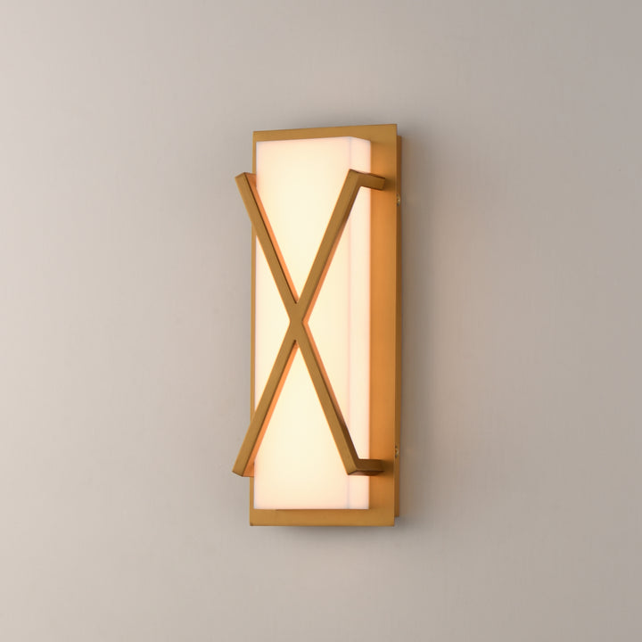Dexter LED Wall Sconce White / Natural Aged Brass alternate view