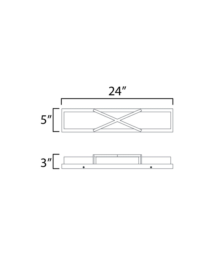 Dexter LED Wall Sconce dimensions diagram