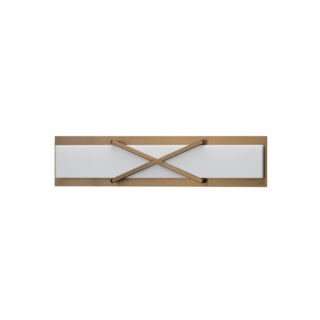 Dexter LED Wall Sconce White / Natural Aged Brass