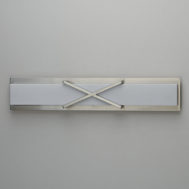 Dexter LED Wall Sconce White / Satin Nickel alternate view