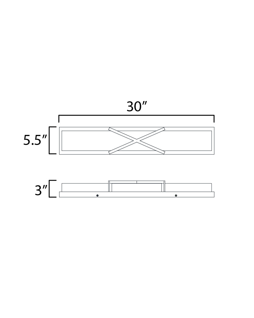 Dexter LED Wall Sconce dimensions diagram